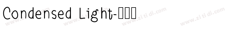 Condensed Light字体转换